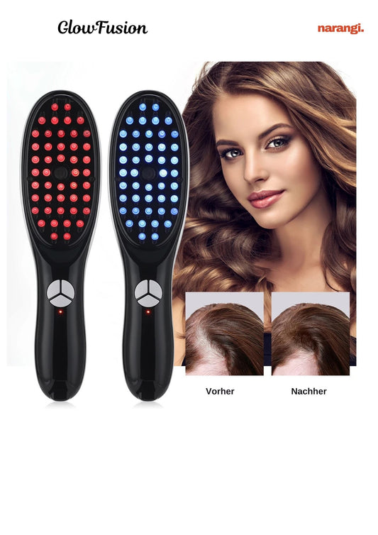 Glow Fusion - Vibrationsbürste für den Haarwachstum